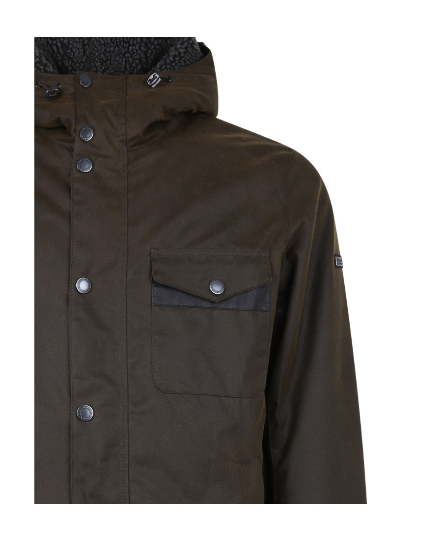 BARBOUR HOODED BUTTON-DOWN JACKET