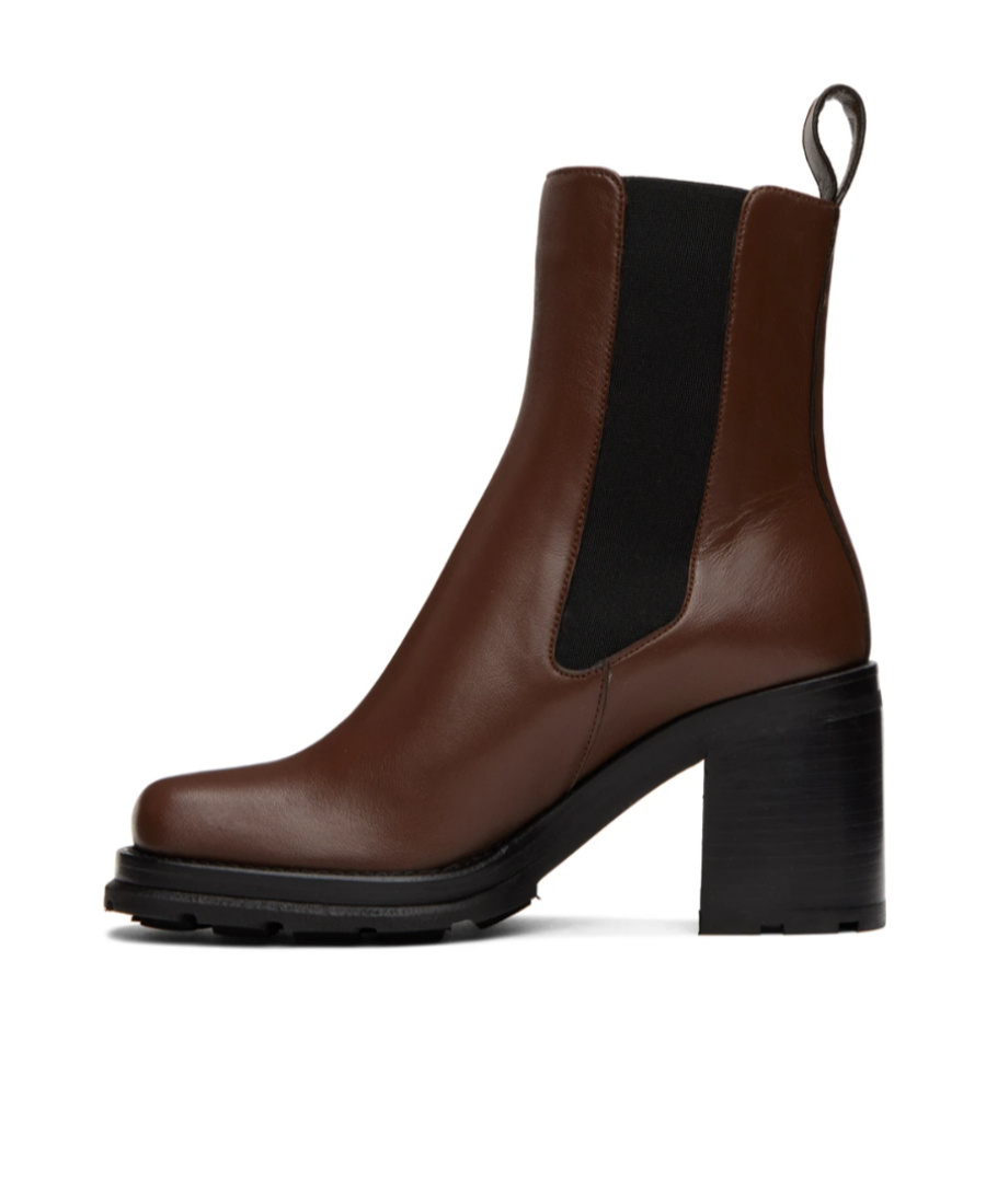 By Far Block-heel Ankle Boots In Black