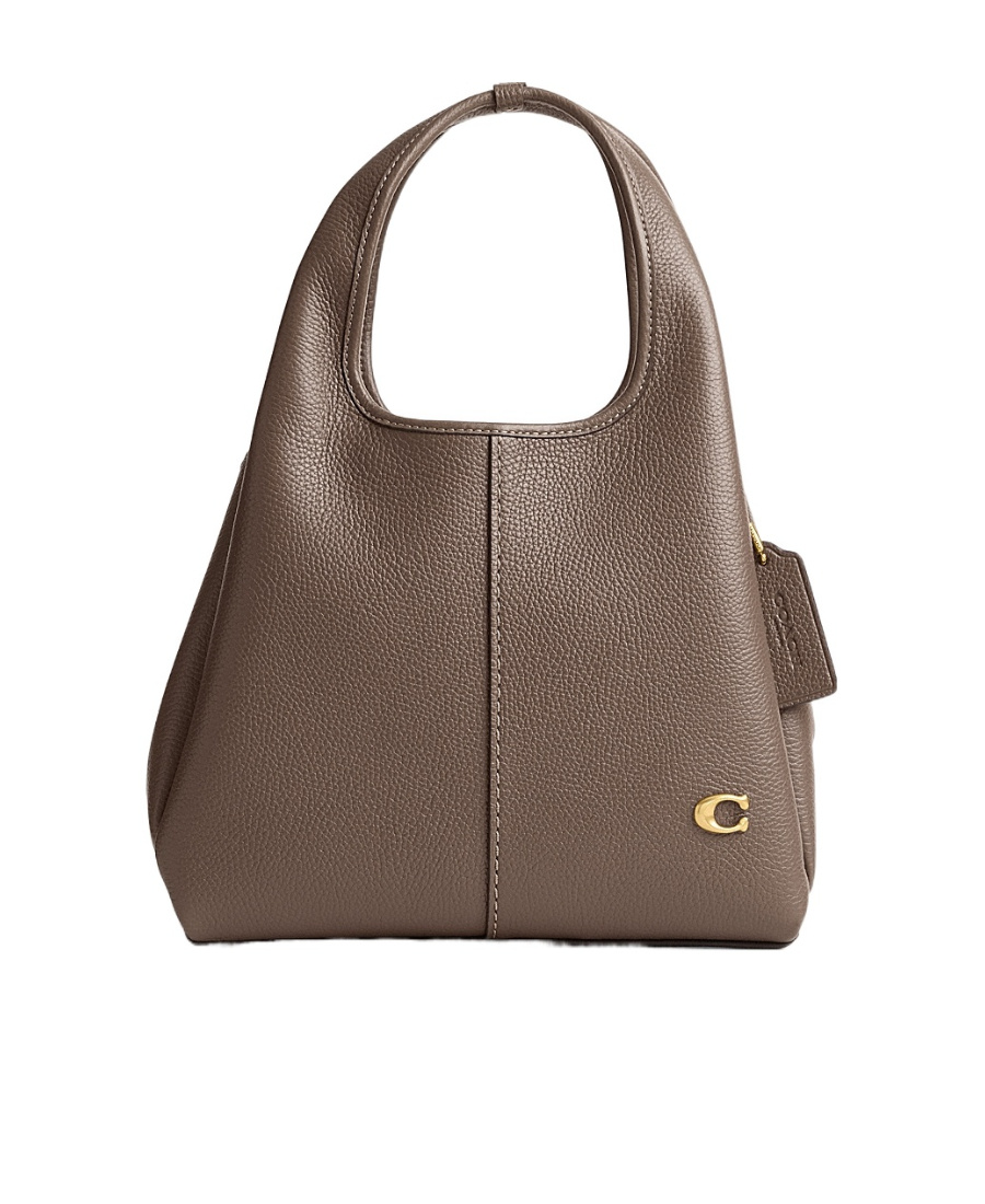 Coach Lana Pebbled-leather Tote Bag In Brown
