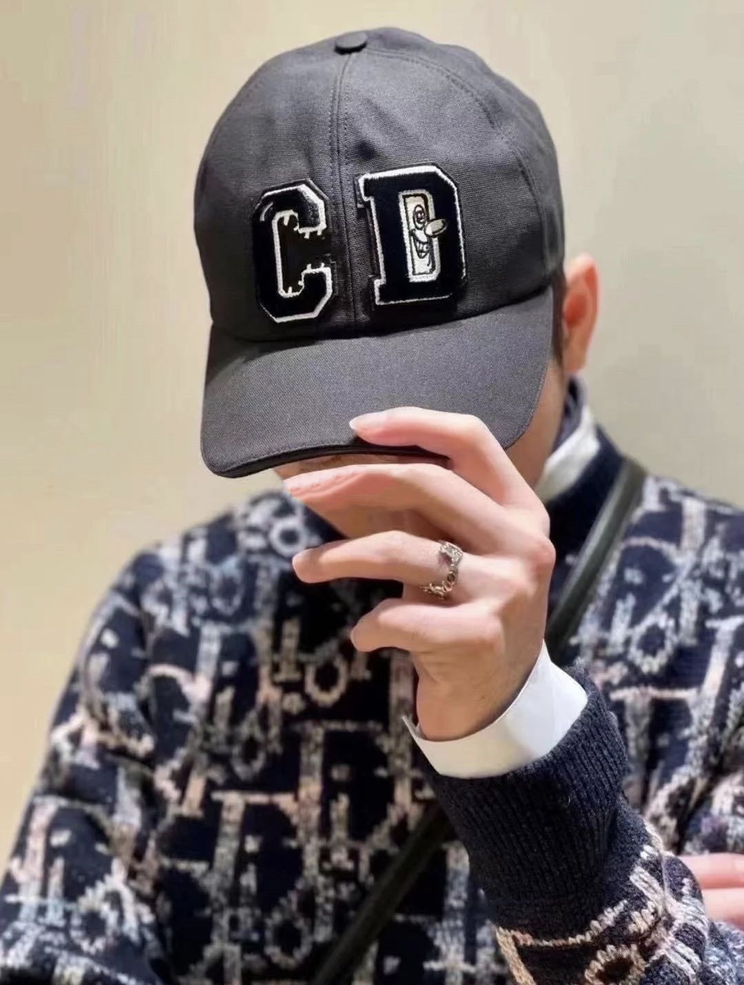 Dior Cd Hat In Black