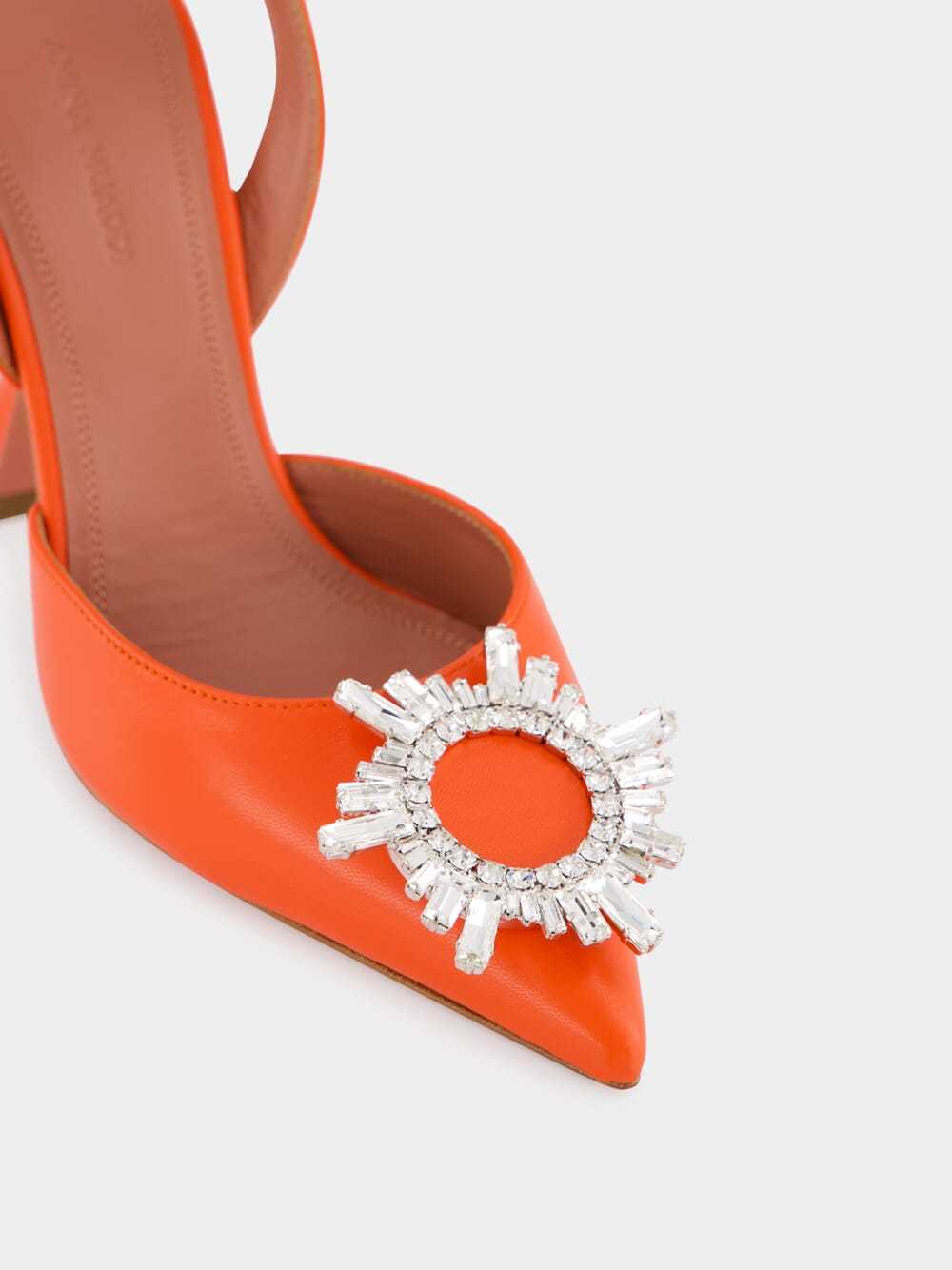 AMINA MUADDI POINTED HIGH-HEELED SANDALS