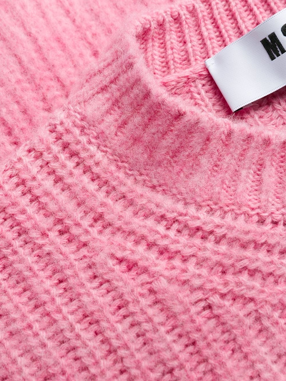 Msgm Crew Neck Sweater In Pink