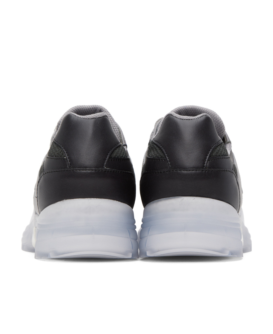 Giuseppe Zanotti Round-headed Low-top Leisure Sports Shoes In Gray