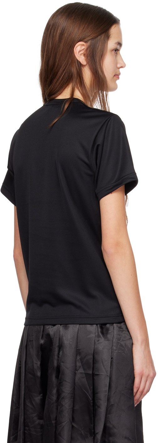 Shop Comme Des Garçons T-shirt With Round Neck And Short Sleeves In Black