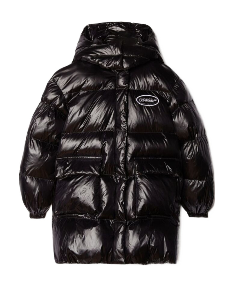 Off-white Arrows-motif Quilted Puffer Jacket In Black