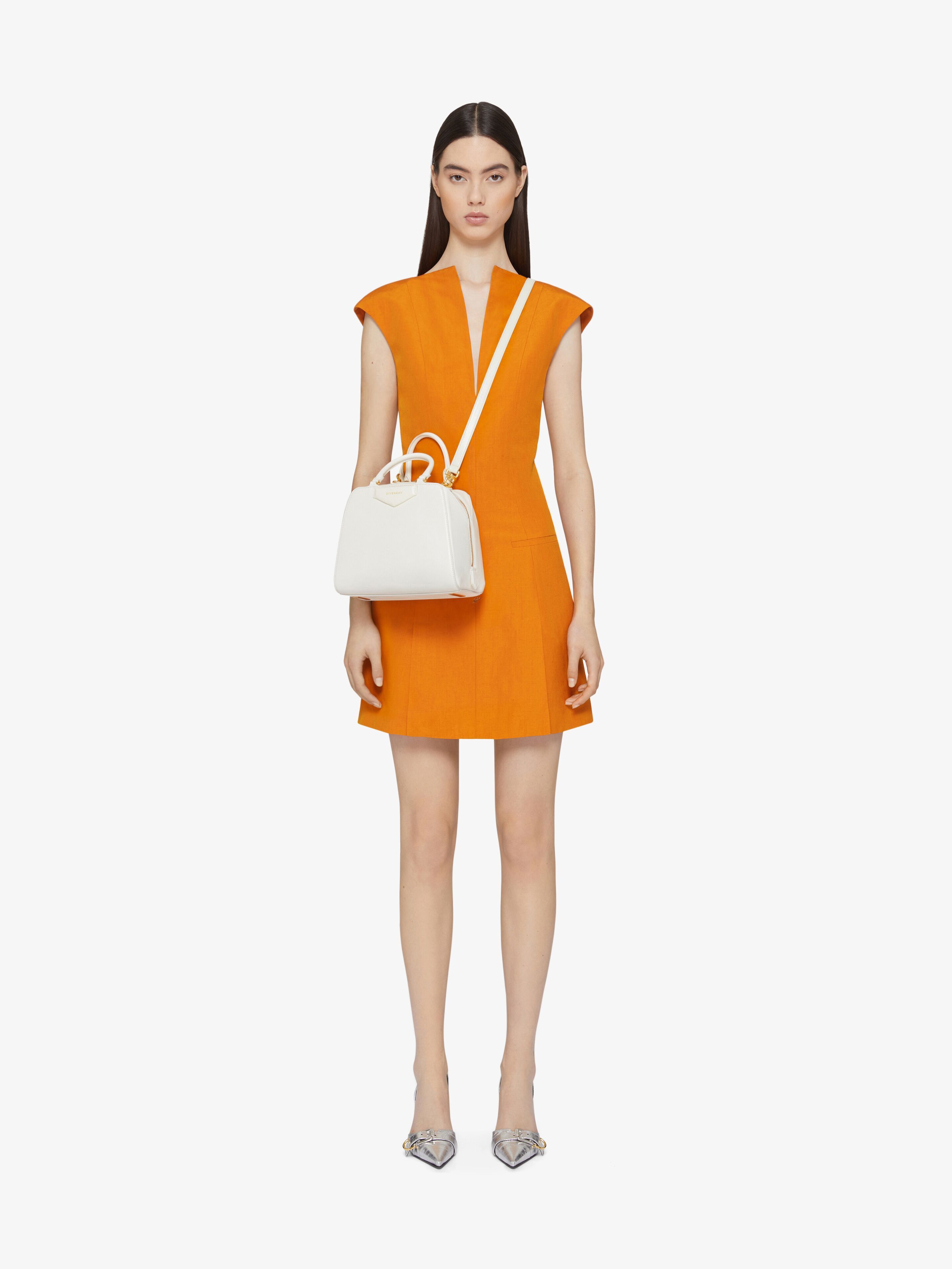 Givenchy Mini Antigona Cube Bag In White