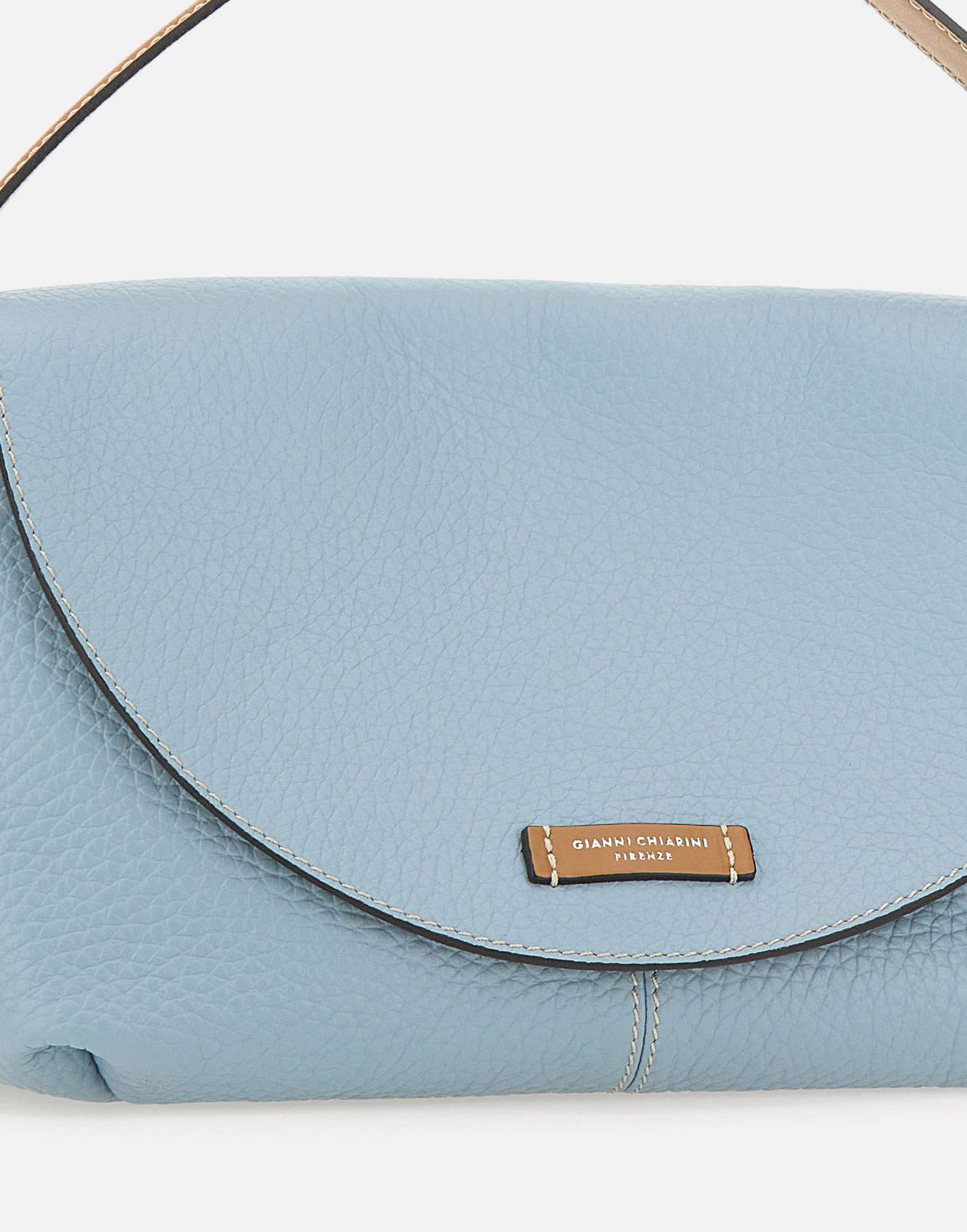 Gianni Chiarini Alessandra Foldover-top Tote Bag In Blue