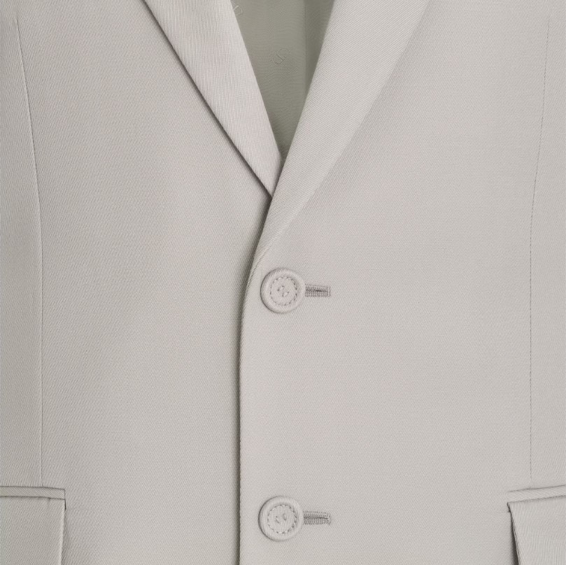 Dior Single-breasted Suit Jacket In Gray