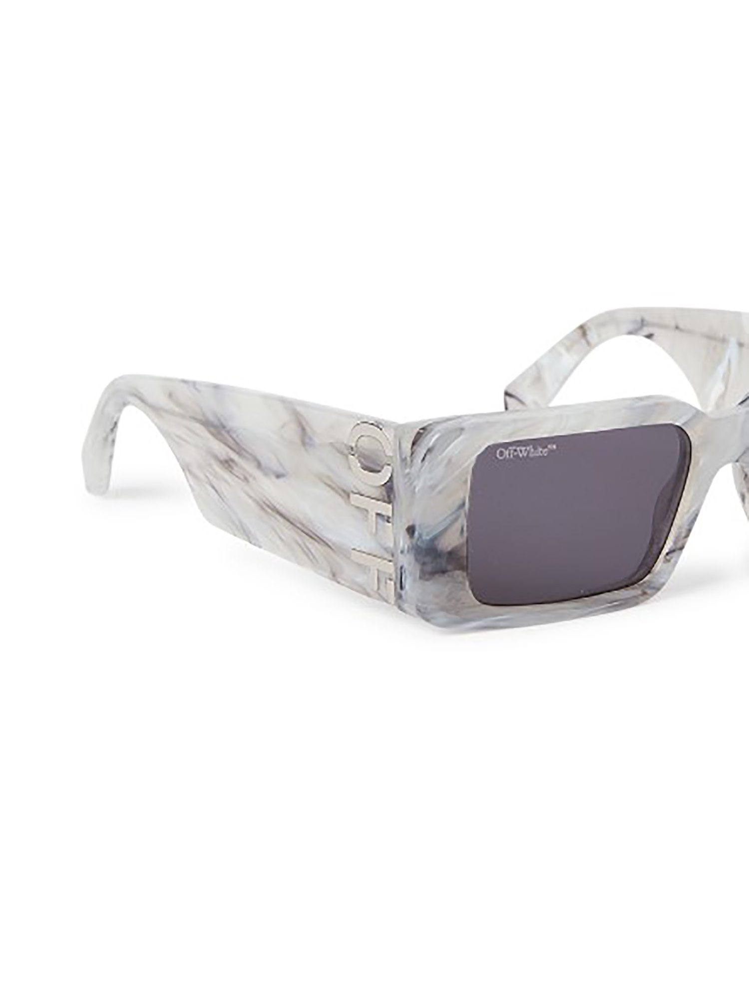 Off-white Logo Sunglasses In Gray
