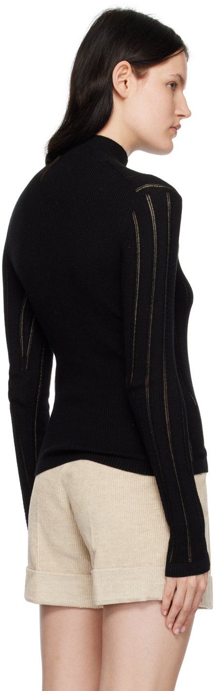 See By Chloé Black High-neck Blouse In Black