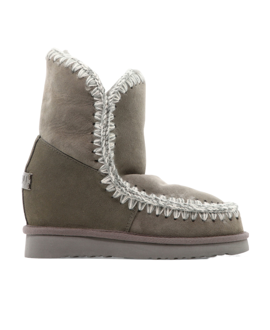 Mou Logo Boots In Green