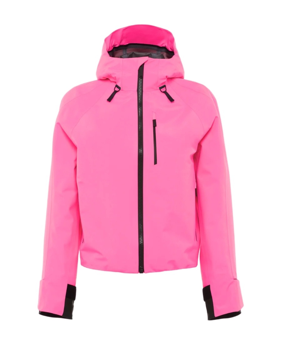 Prada Linea Rossa Technical Hooded Jacket In Pink