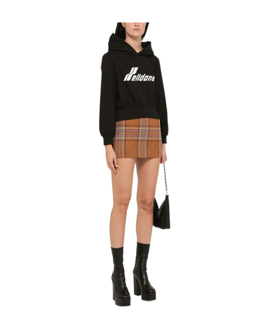 We11 Done Logo-print Hoodie In Black