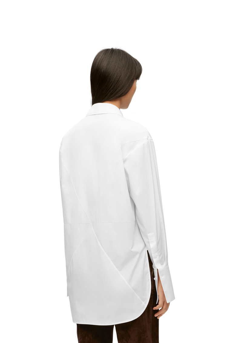 Loewe Puzzle Fold Cotton Shirt In White