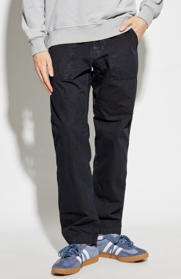 Stone Island Belt-loop Casual Pants In Blue
