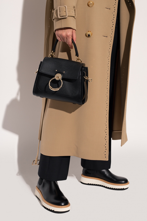 Chloé Chloe Tess Lthr Tote Bag In Black