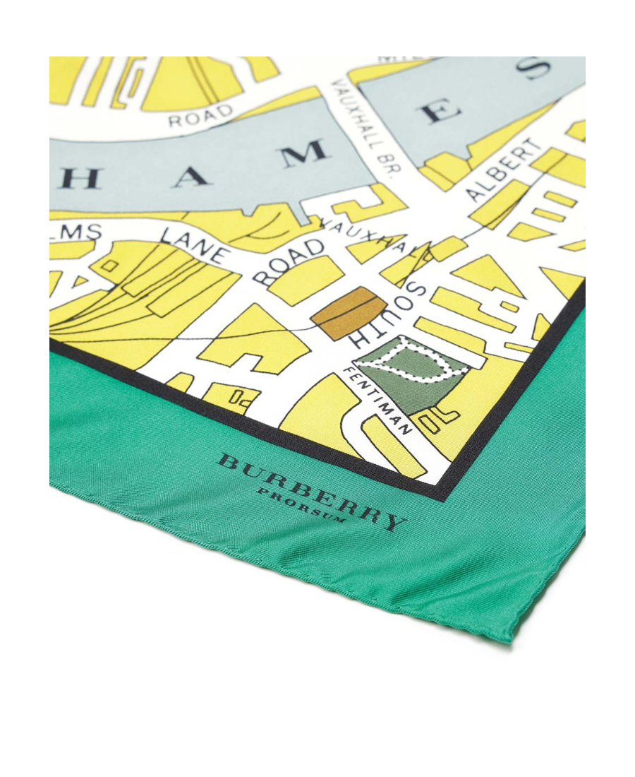 Burberry Printed Scarf In Multicolor