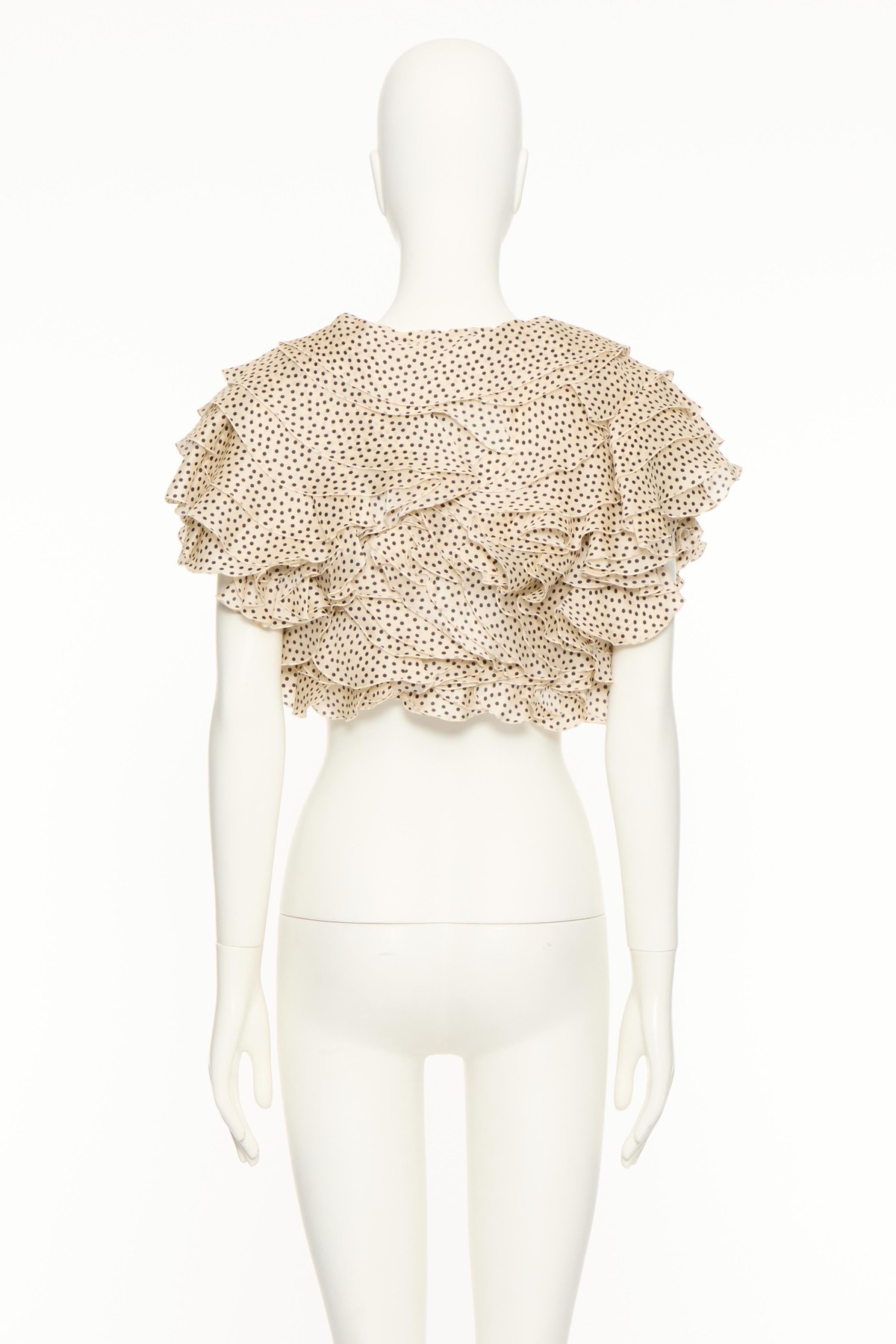 Valentino Printed Blouse In Birch/black