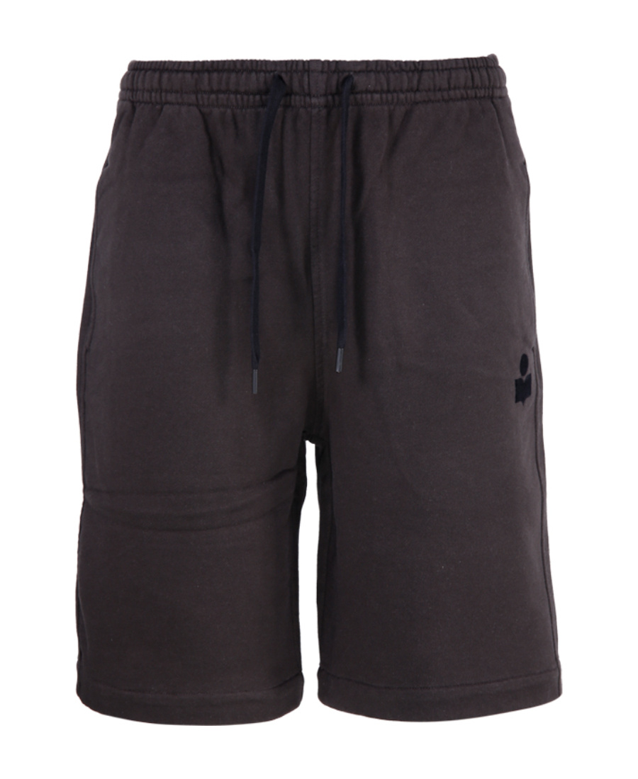 Isabel Marant Logo Embroidered Drawstring Shorts In Black