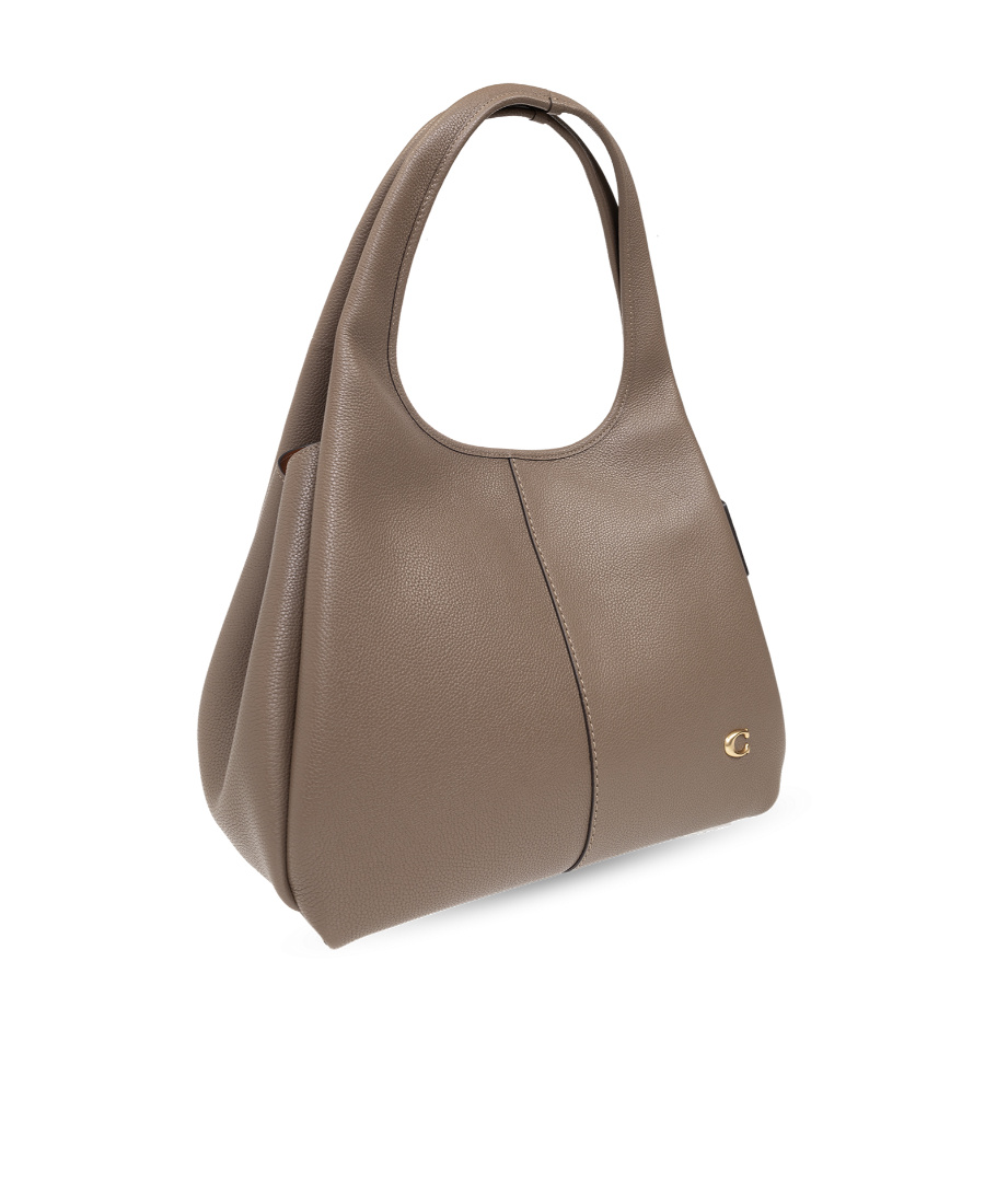 Coach Lana Pebbled-leather Tote Bag In Gray