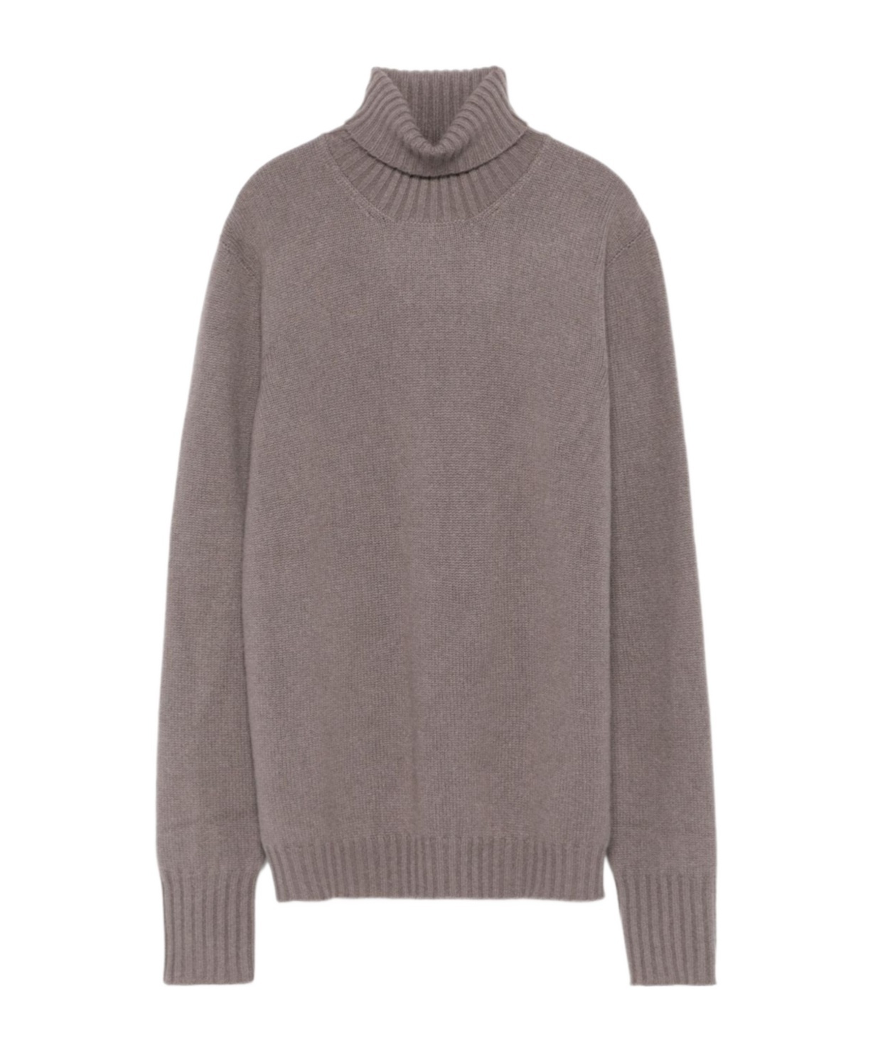 Drumohr Cashmere Roll-neck Sweater In Gray