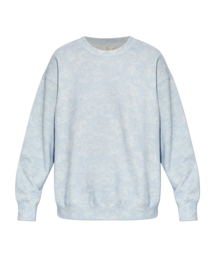 Loveshackfancy Palo Patterned Sweatshirt In Blue