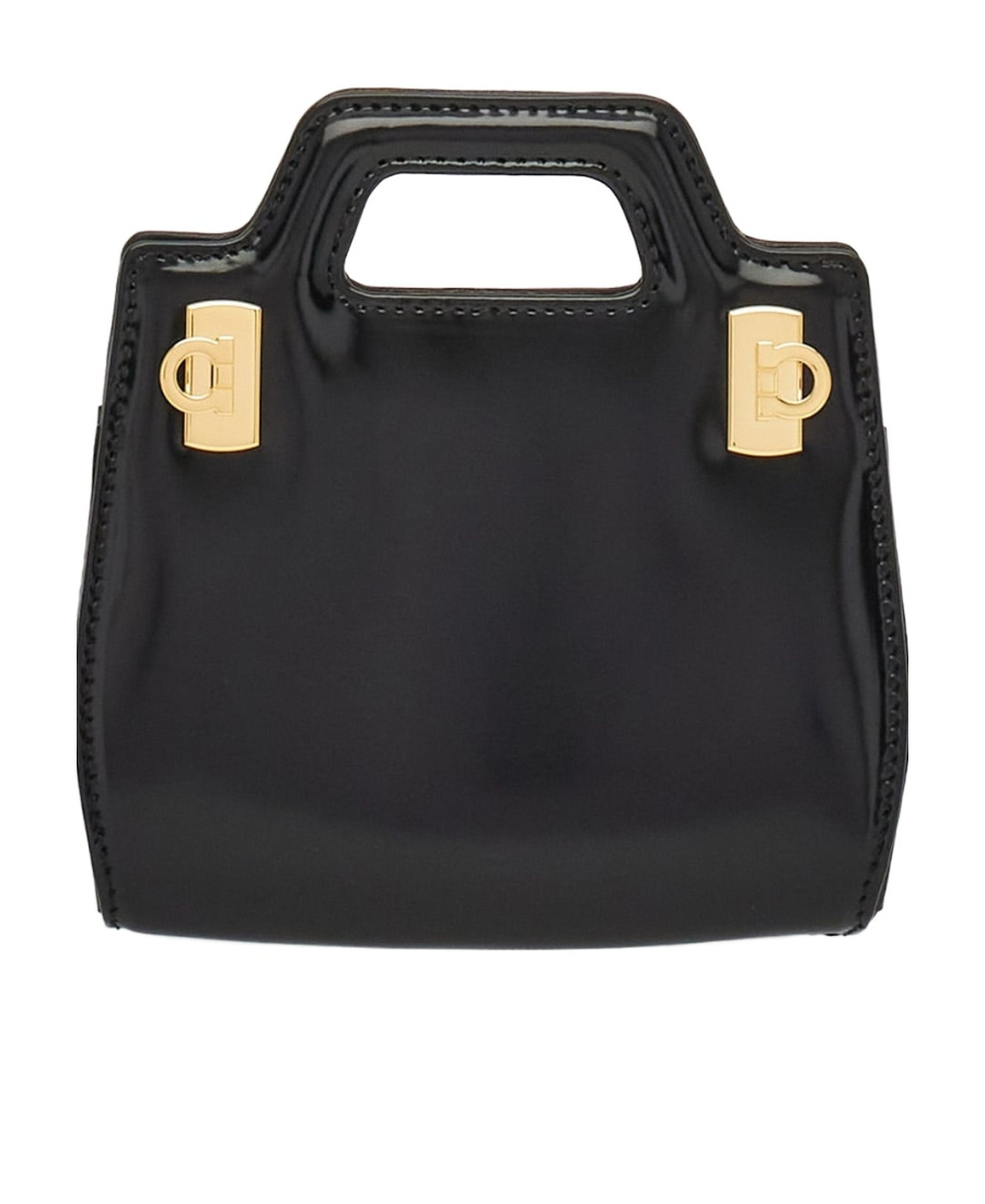 Ferragamo Salvatore Wanda Micro Shoulder Bag In Black