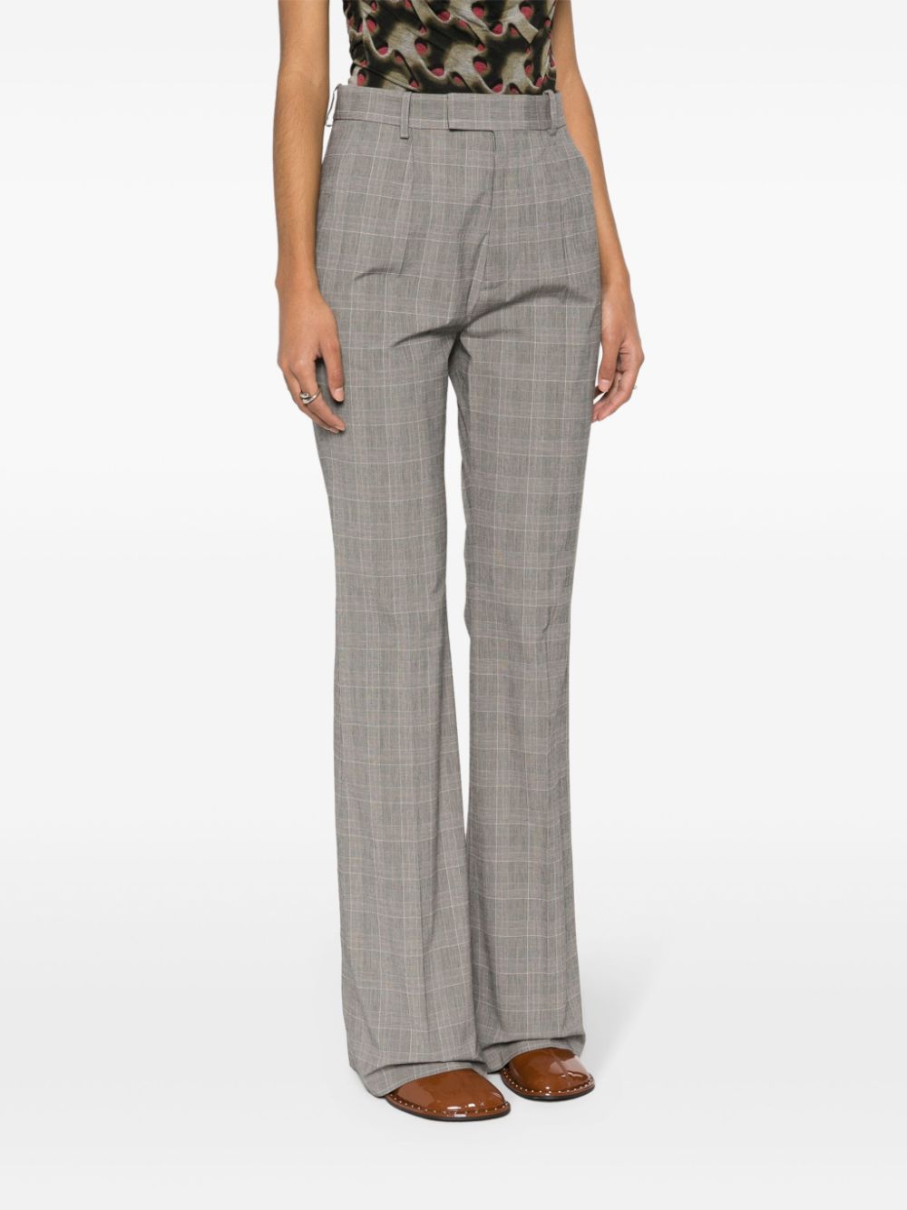 Vivienne Westwood Ray Prince-of-wales Checked Trousers In Gray