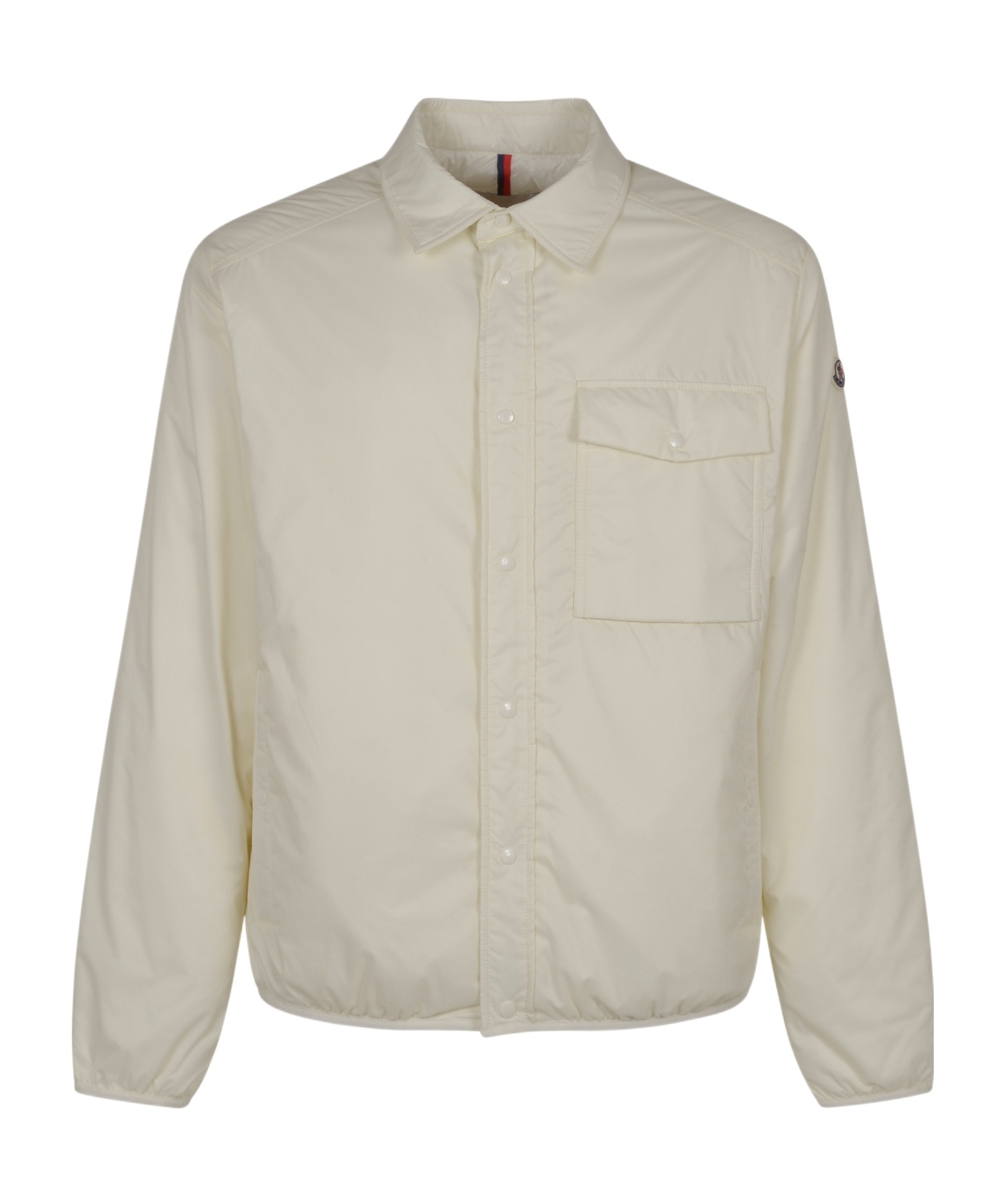 Moncler Lapel Long-sleeved Down Jacket In White