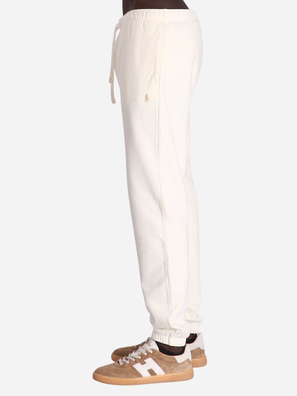 Polo Ralph Lauren Pony Embroidered Drawstring Track Pants In White
