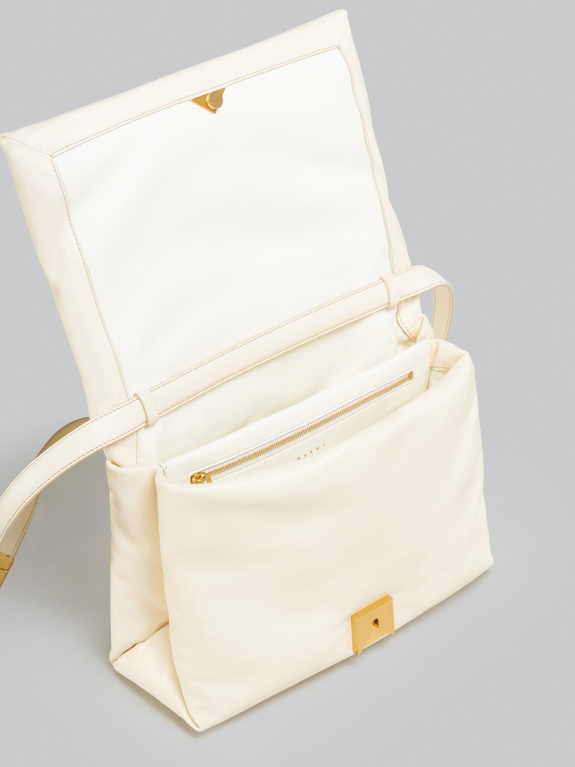 Marni Prisma Shoulder Bag In White