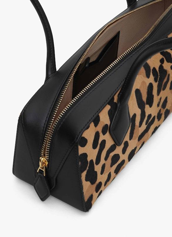 Alaïa Le Teckel Medium Bag In Leopard Haircalf
