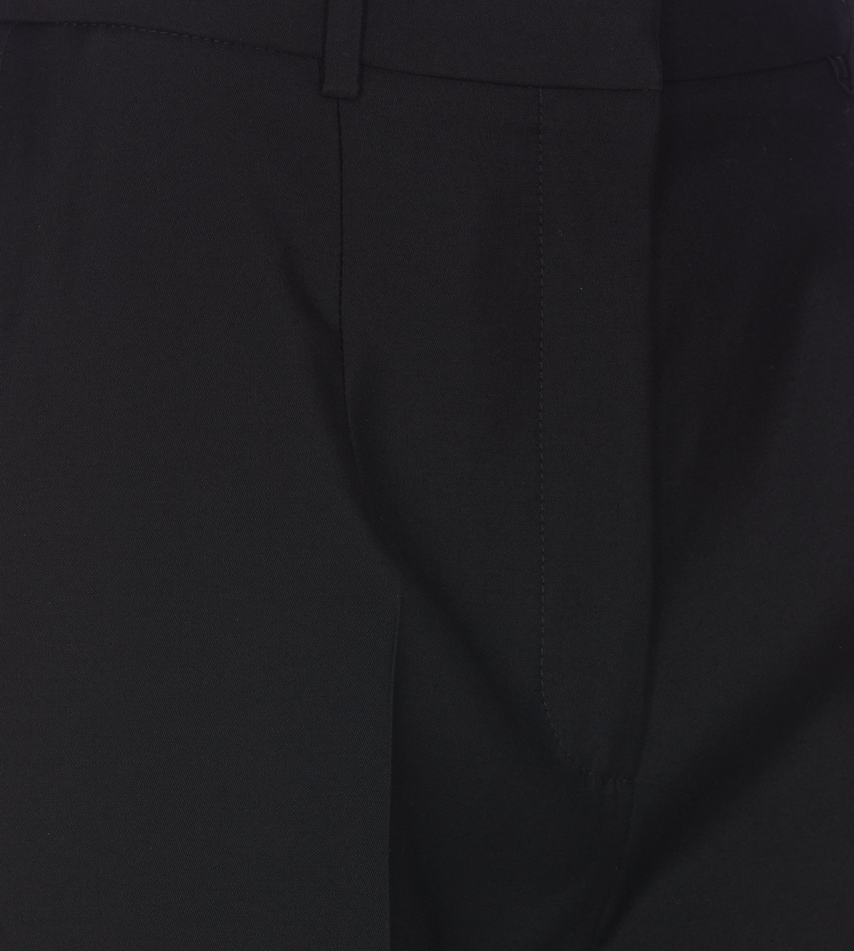 Alexander Mcqueen Cropped Wool Trousers In Black