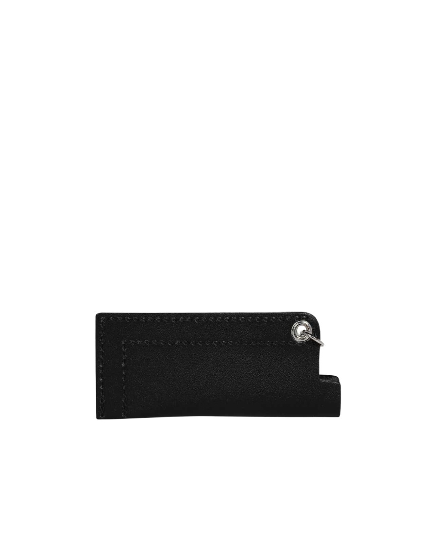 Ambush Leather Lighter Case Keychain In Black