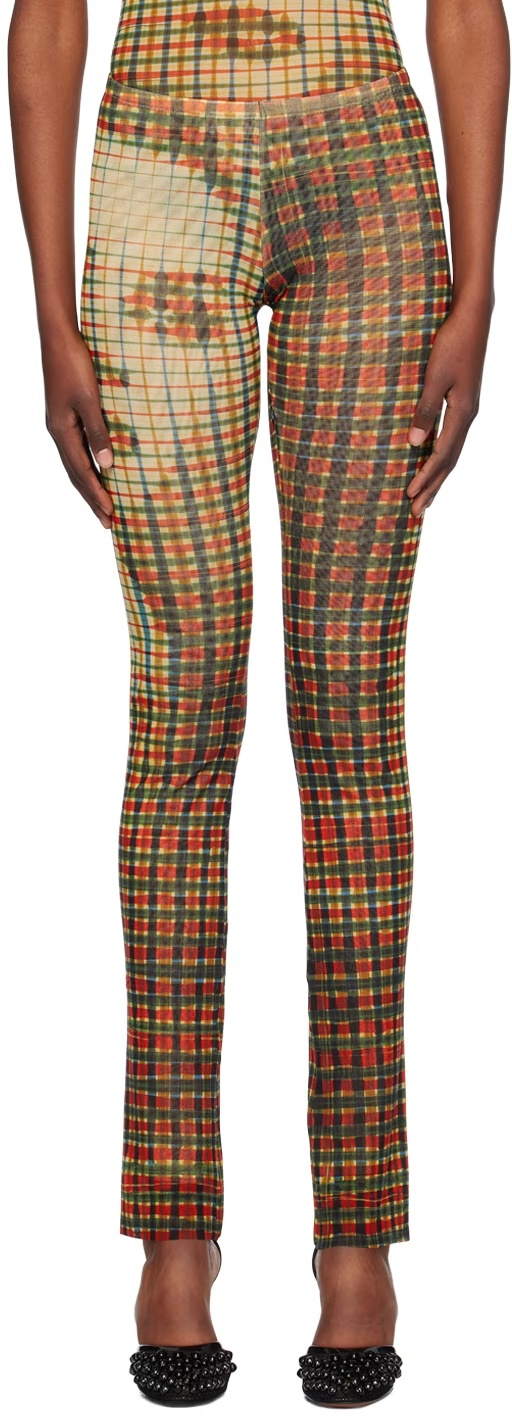 Jean Paul Gaultier Nylon Tulle Lounge Pants In Multi