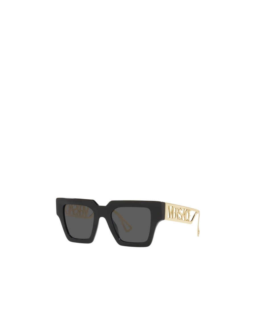 Versace Logo Sunglasses In Gray