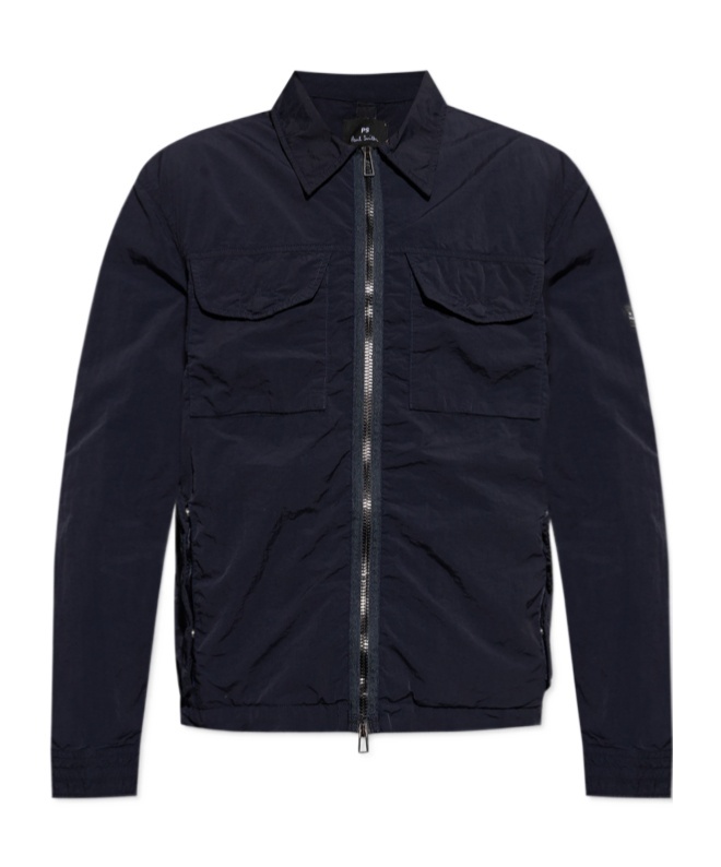 Ps By Paul Smith Long-sleeved Casual Jacket In Black