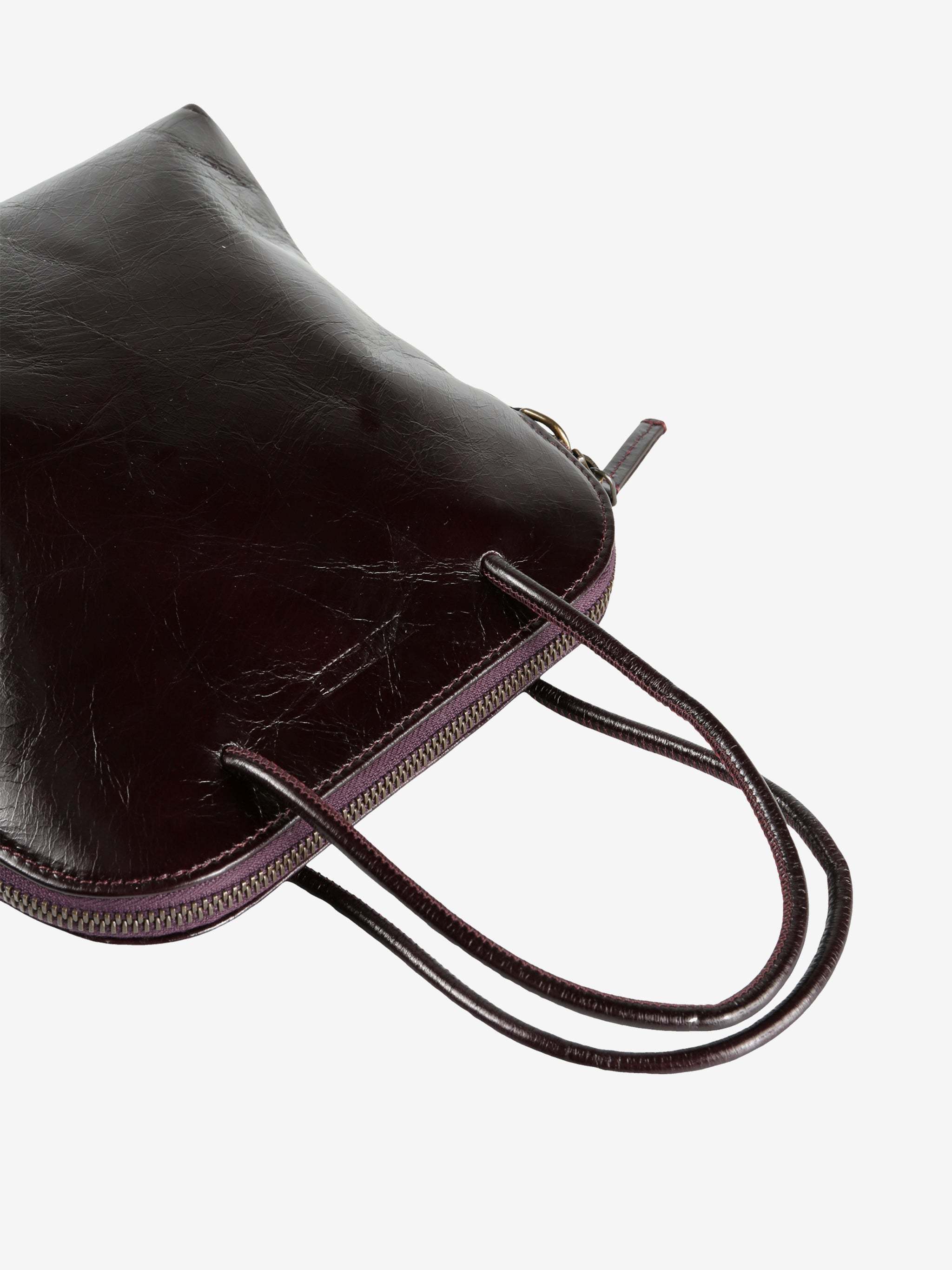 Uma Wang Double Handle Shoulder Bag In Brown