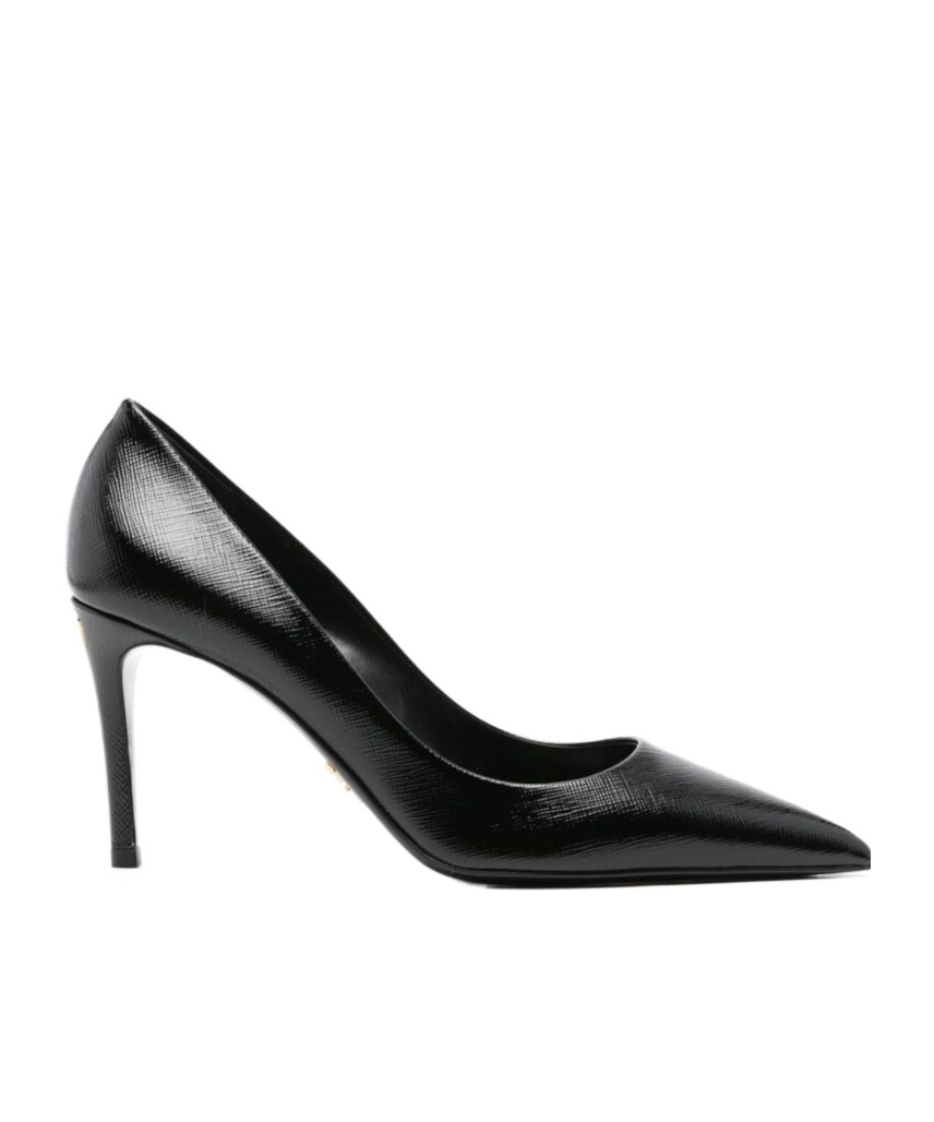 Prada Leather Pumps In Black