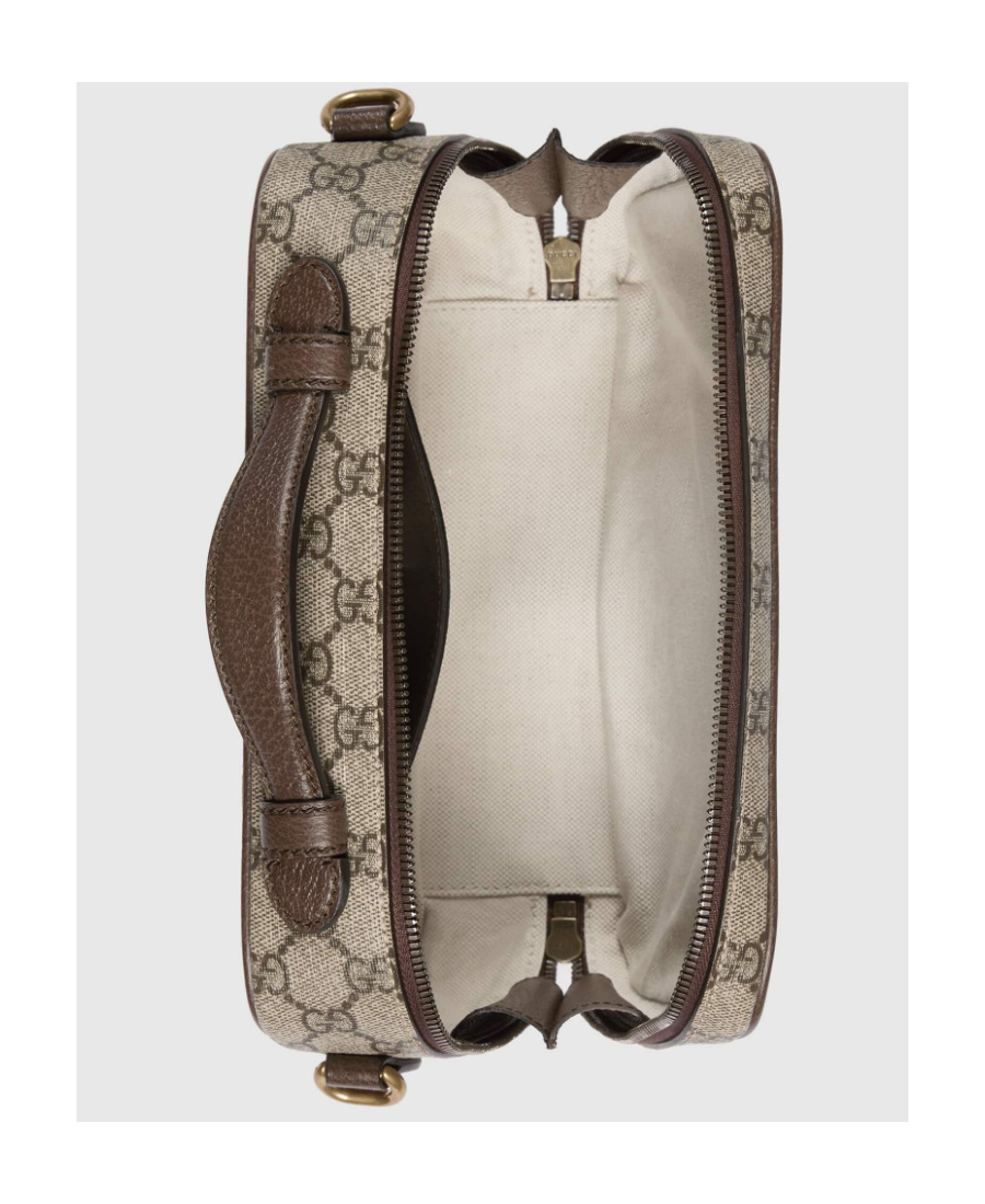 Gucci Ophidia Monogram-pattern Messenger Bag In Nude