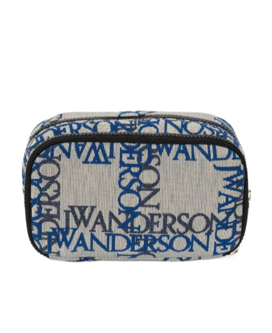 Jw Anderson Logo-jacquard Canvas Zipped Pouch
