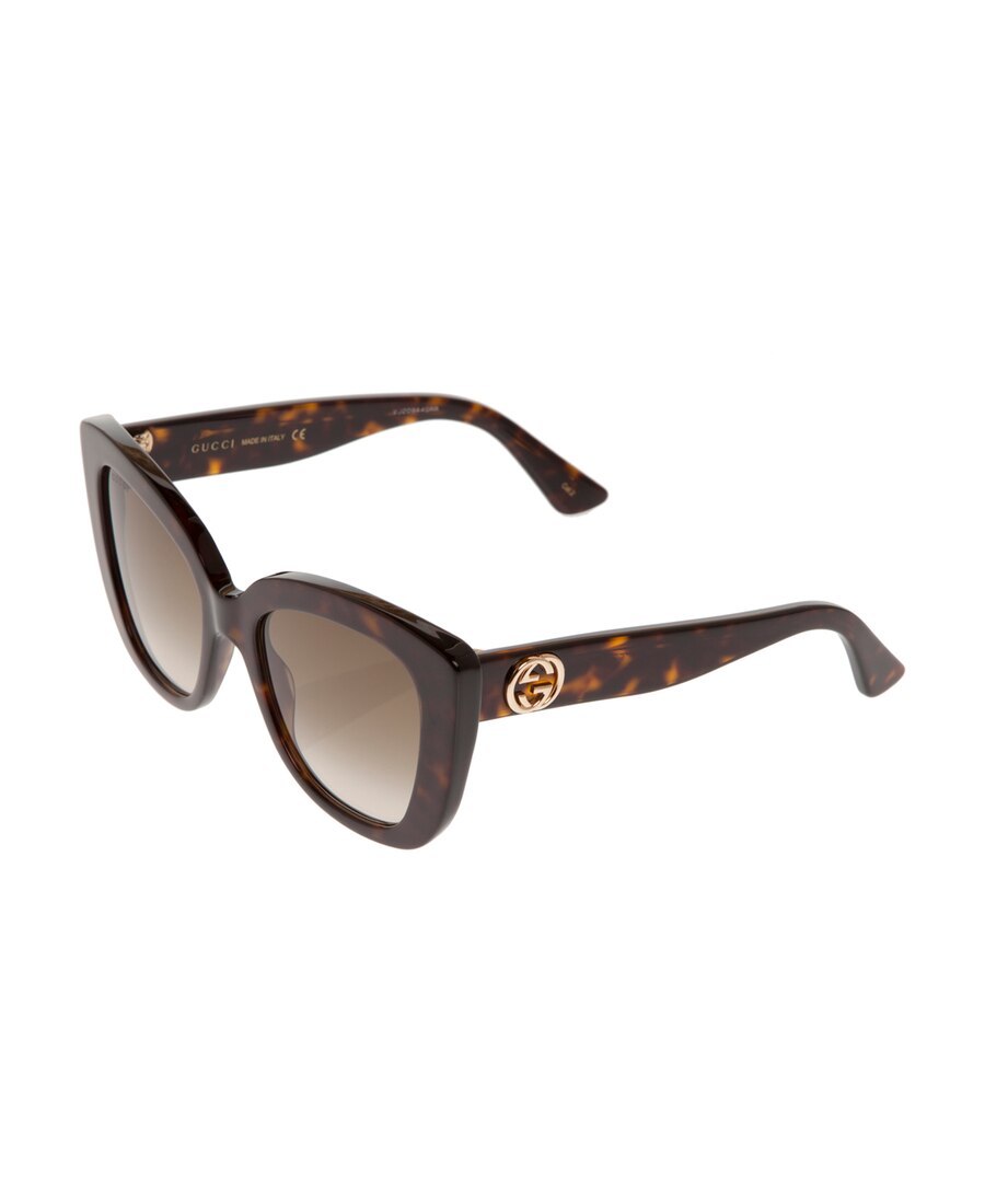 Gucci Tortoiseshell-effect Sunglasses In Brown