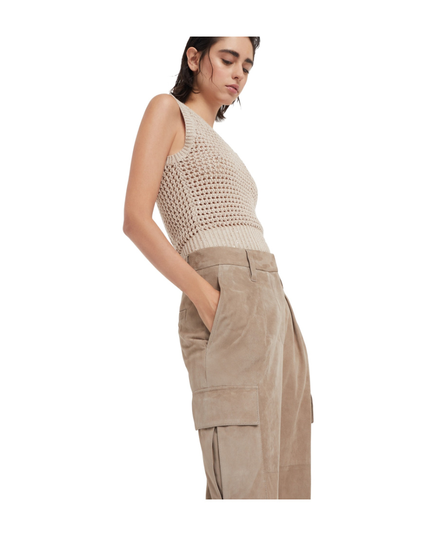 Brunello Cucinelli Single-pleat Straight-leg Trousers In Brown