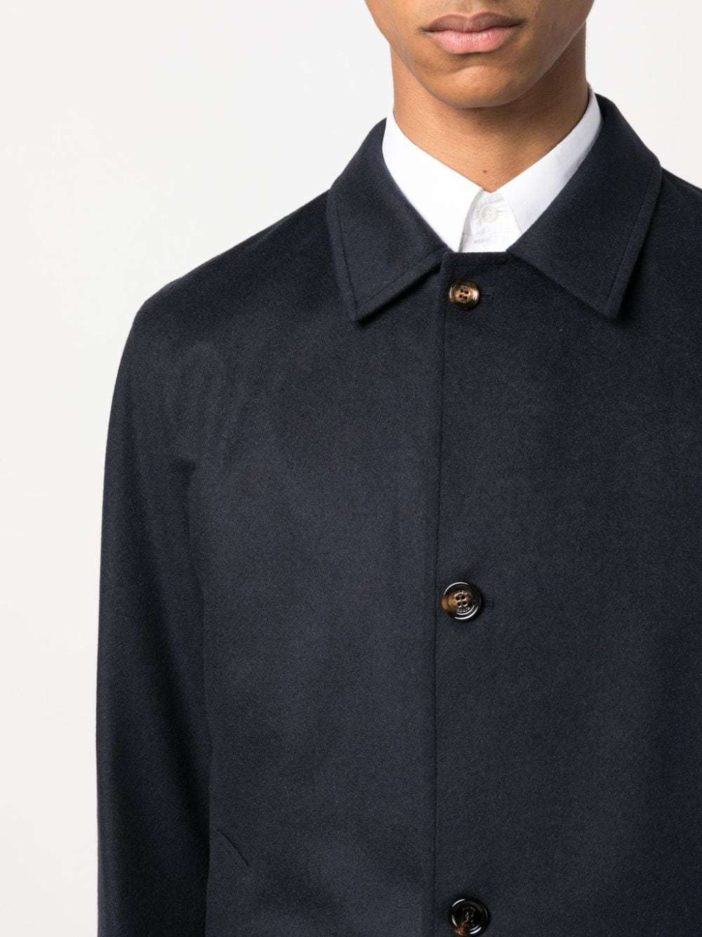 Kired Peak Cashmere Coat In Black