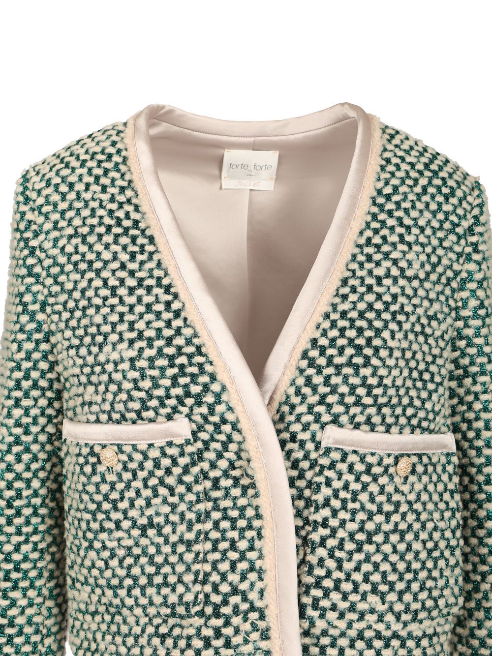 Forte Forte Tweed Jacket In Green