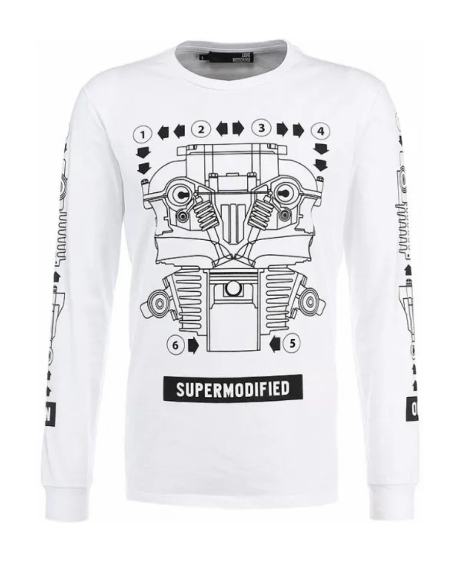 Moschino Printed T-shirt In White
