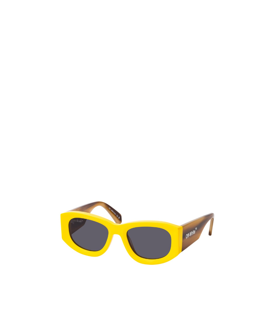 Off-white Logo Sunglasses In Gray