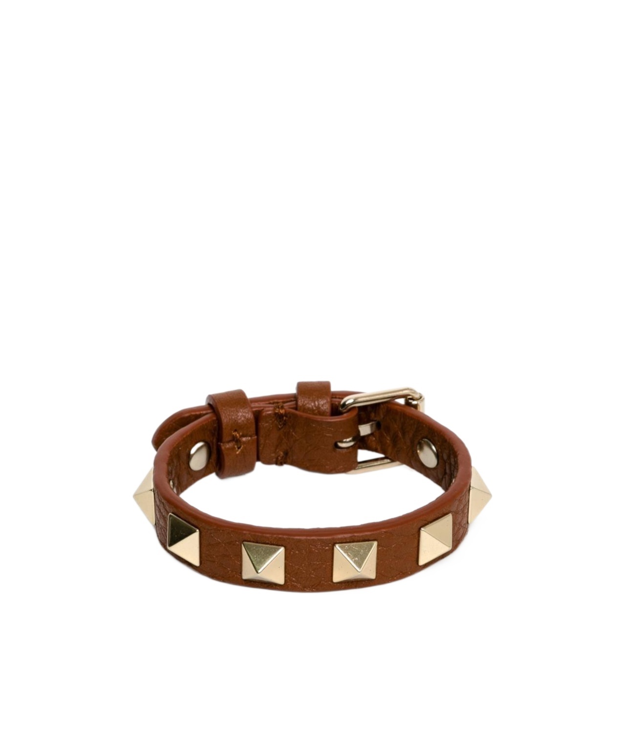 Valentino Garavani Rockstud Bracelet In Brown
