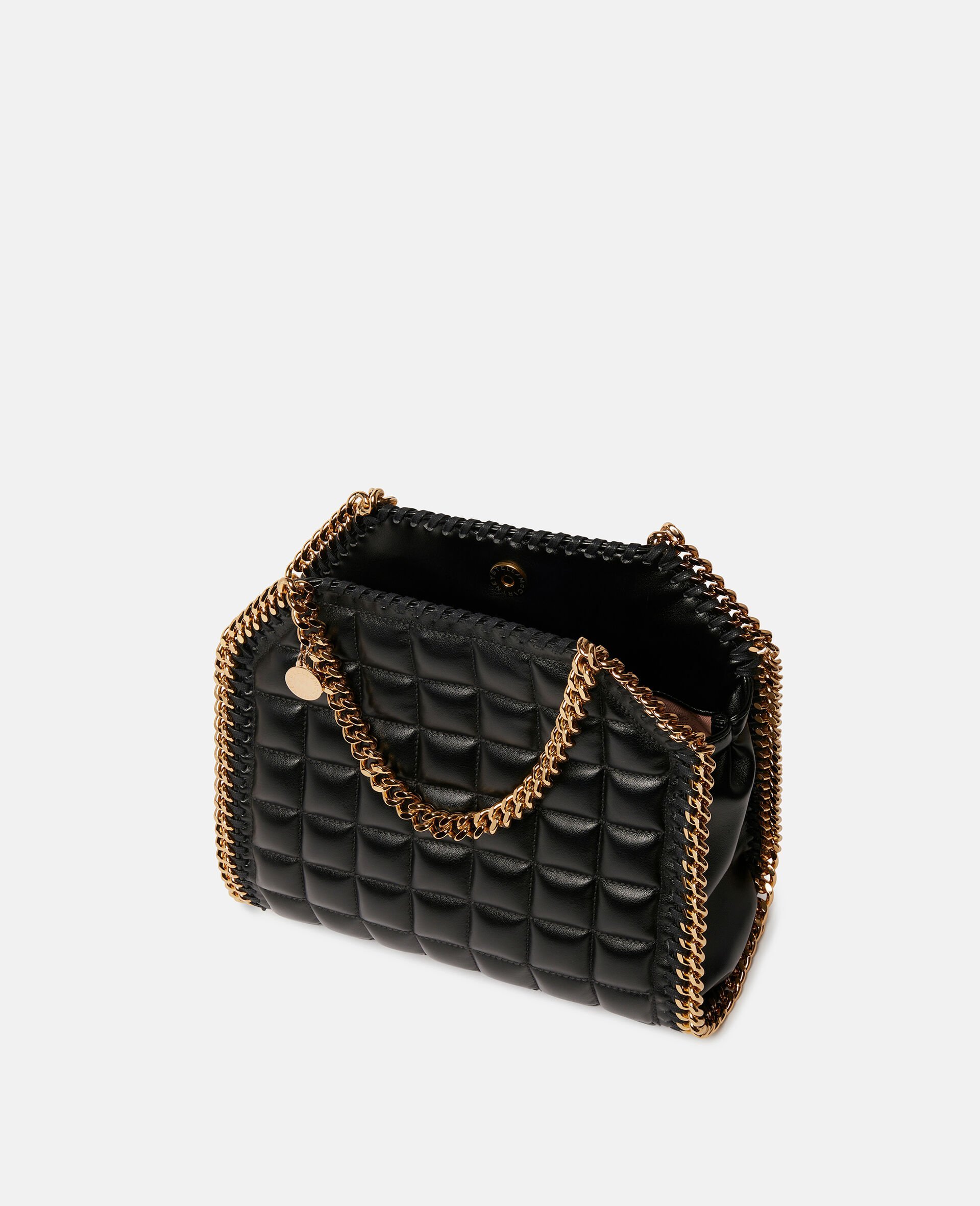 Stella Mccartney Falabella Quilted Tote Bag In Black