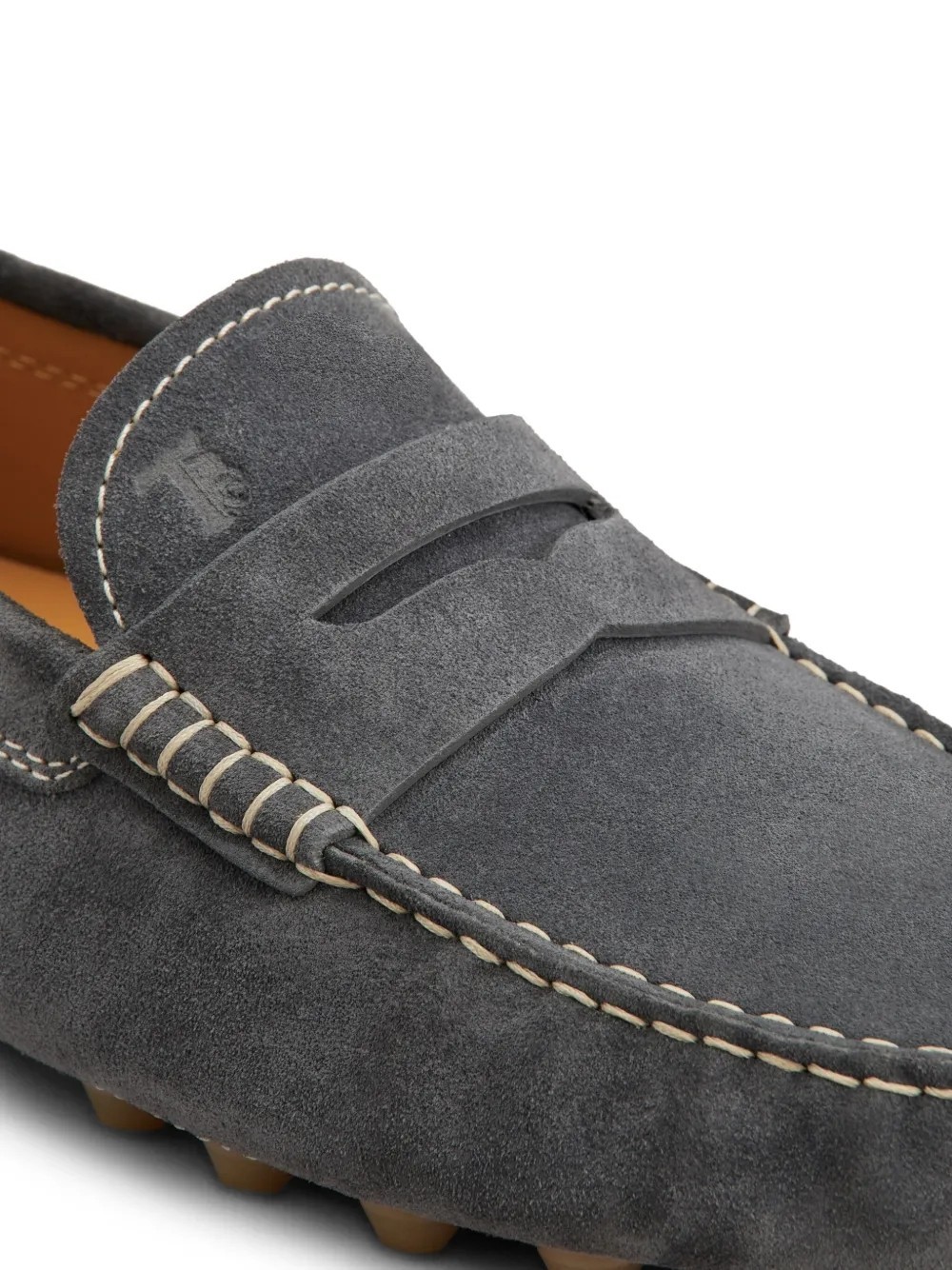 Tod's Gommino Bubble Loafers In Gray